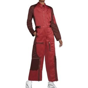 Air Jordan‎ 23 Engineered Flight Jumpsuit Womens Size S DM5288-690 Red Zip Up